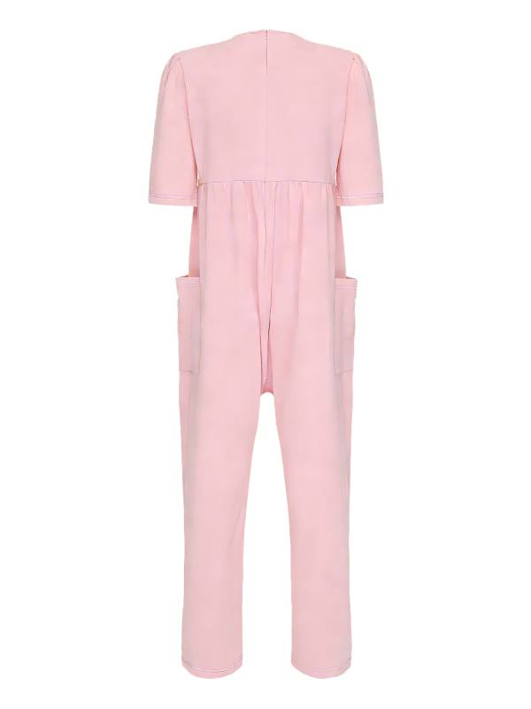 Women Adaptive Anti-Strip Jumpsuit Secure Back Zipper for Alzheimer's & Dementia thumb