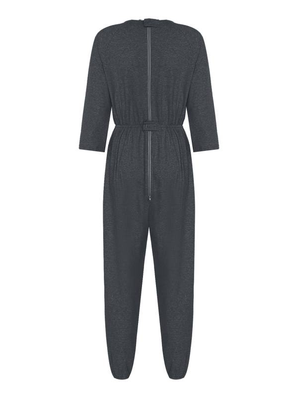 Unisex Adult Long Sleeve Anti-Strip Adaptive Jumpsuit for Dementia, Special Need thumb
