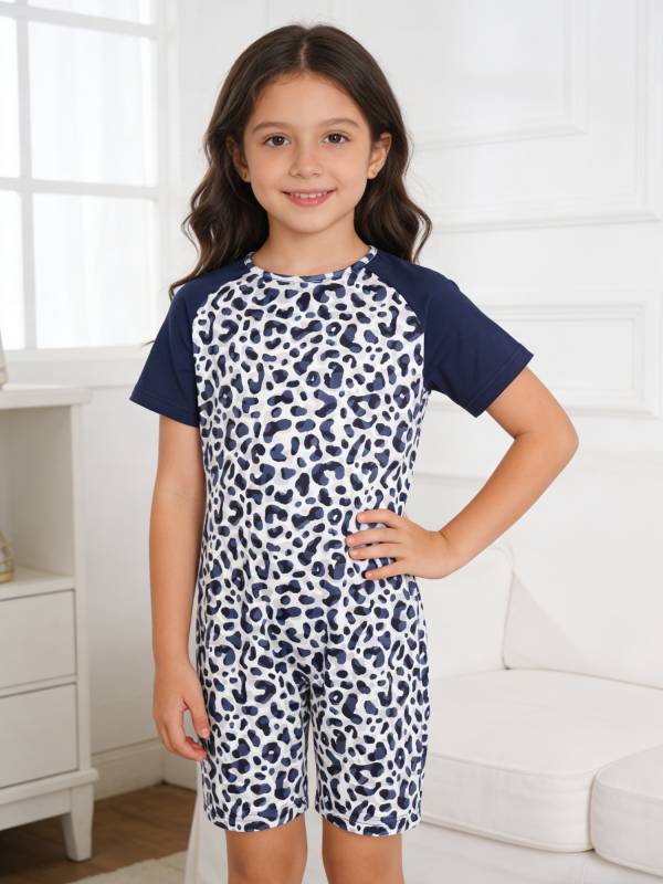 Kids Special Needs Adaptive Clothing Cute Printed Anti-strip Jumpsuit thumb
