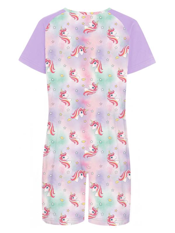 Kids Special Needs Adaptive Clothing Cute Printed Anti-strip Jumpsuit thumb