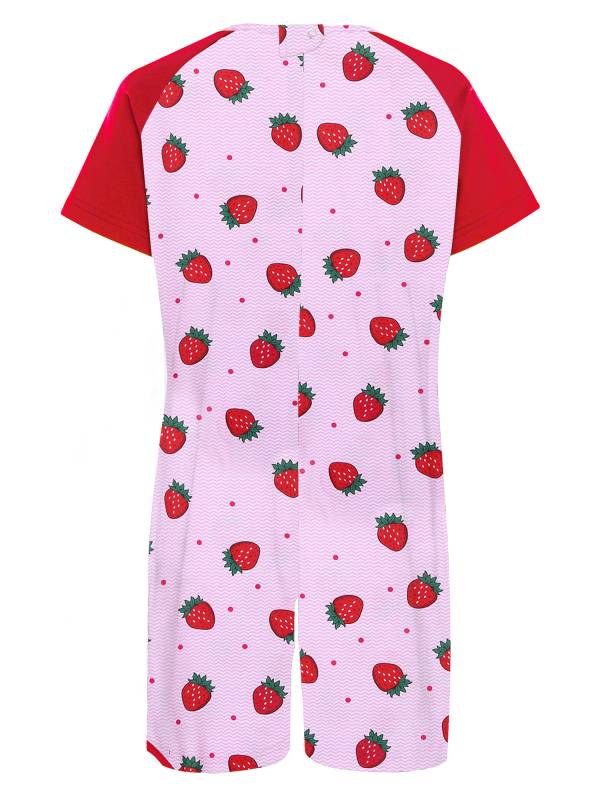 Kids Special Needs Adaptive Clothing Cute Printed Anti-strip Jumpsuit thumb
