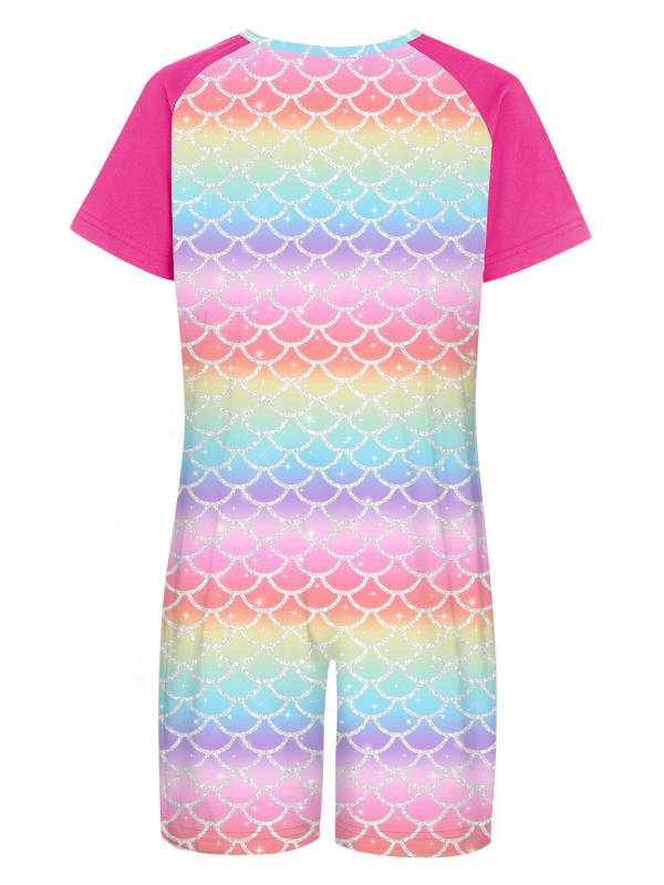 Kids Special Needs Adaptive Clothing Cute Printed Anti-strip Jumpsuit thumb