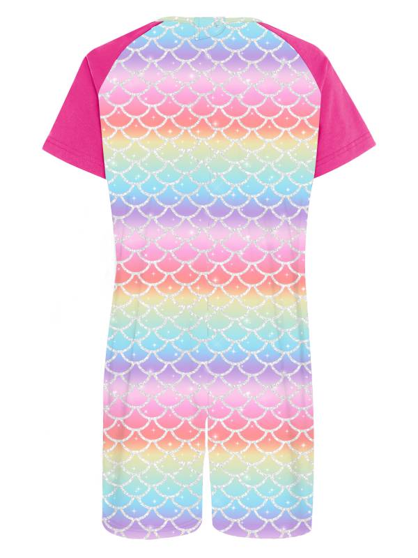 Kids Special Needs Adaptive Clothing Cute Printed Anti-strip Jumpsuit thumb