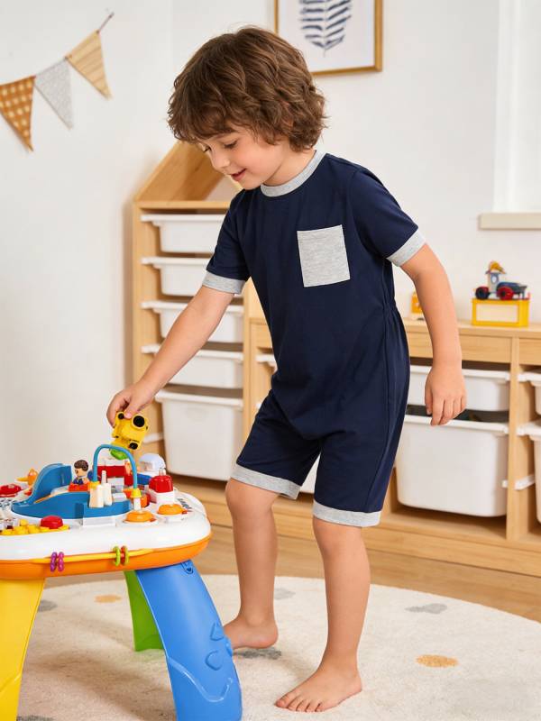 Kids Adaptive Anti-Strip Romper for Special Needs, Autism & Sensory Support thumb
