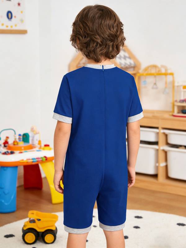 Kids Adaptive Anti-Strip Romper for Special Needs, Autism & Sensory Support thumb