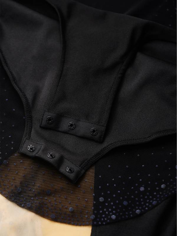 Girls Sleeveless Metallic Rhinetone Figure Skating Dress Gymnastics Leotard thumb