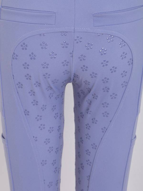 Kids Equestrian Full Seat Breeches Anti-Slip Riding Leggings with Multi-Pocket thumb