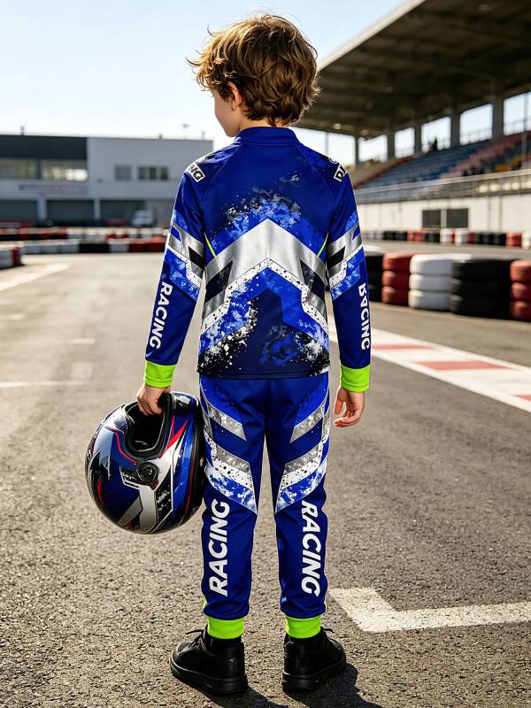 Boys Motocross 2-Piece Jersey & Pants Set for Off-Road & Mountain Biking thumb