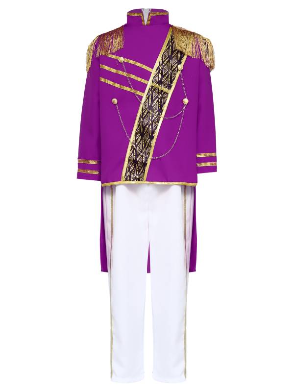 Boys Costume Coat Top Outfit Performance Set Court Photo Shooting Formal Theme thumb