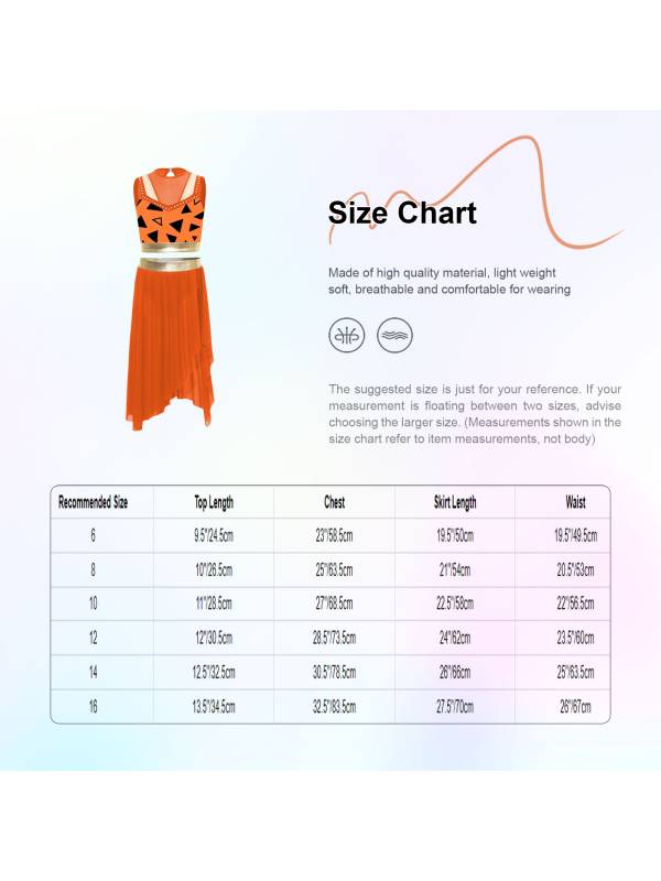 Kids Girls Dancewear Crop Top Outfit Dress Up Costume Ruffle Latin Dance Skirt thumb