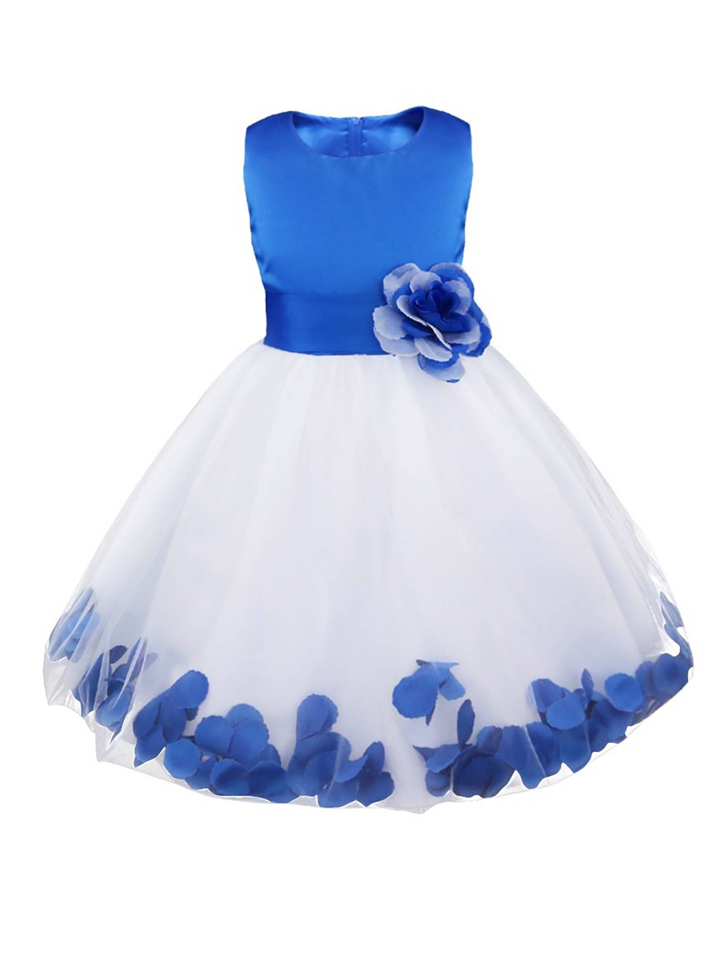 Toddler/Kids Girls Flower Petals Tulle Dress
