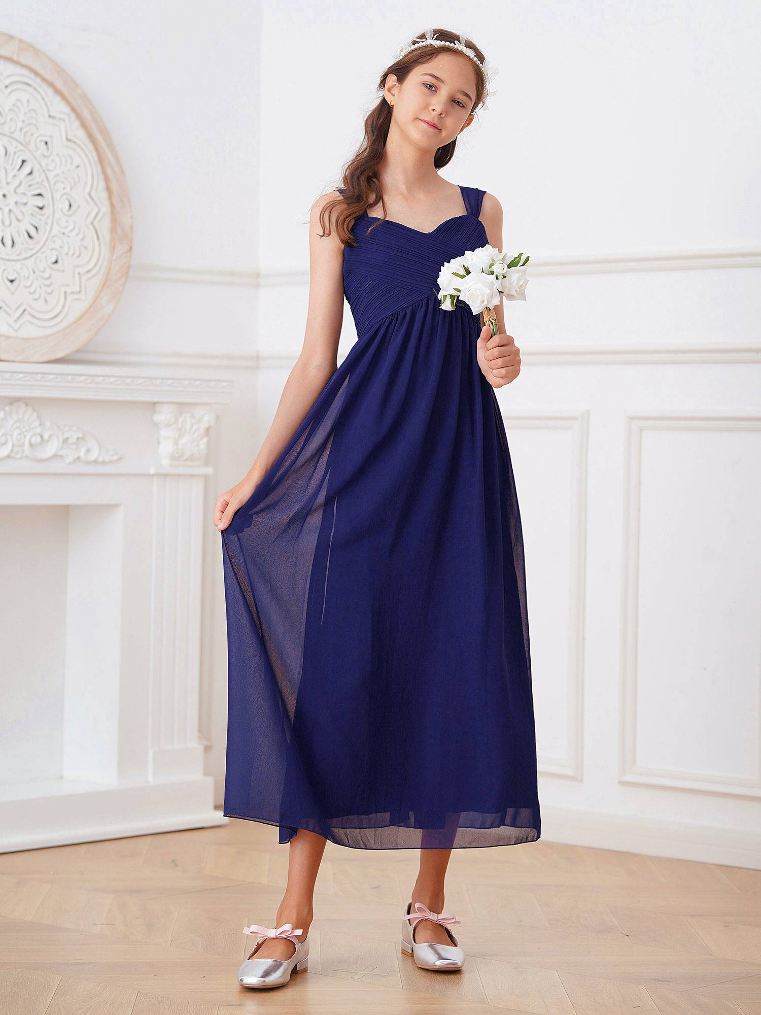 Toddler/Kids Girls Chiffon Party Maxi Dress