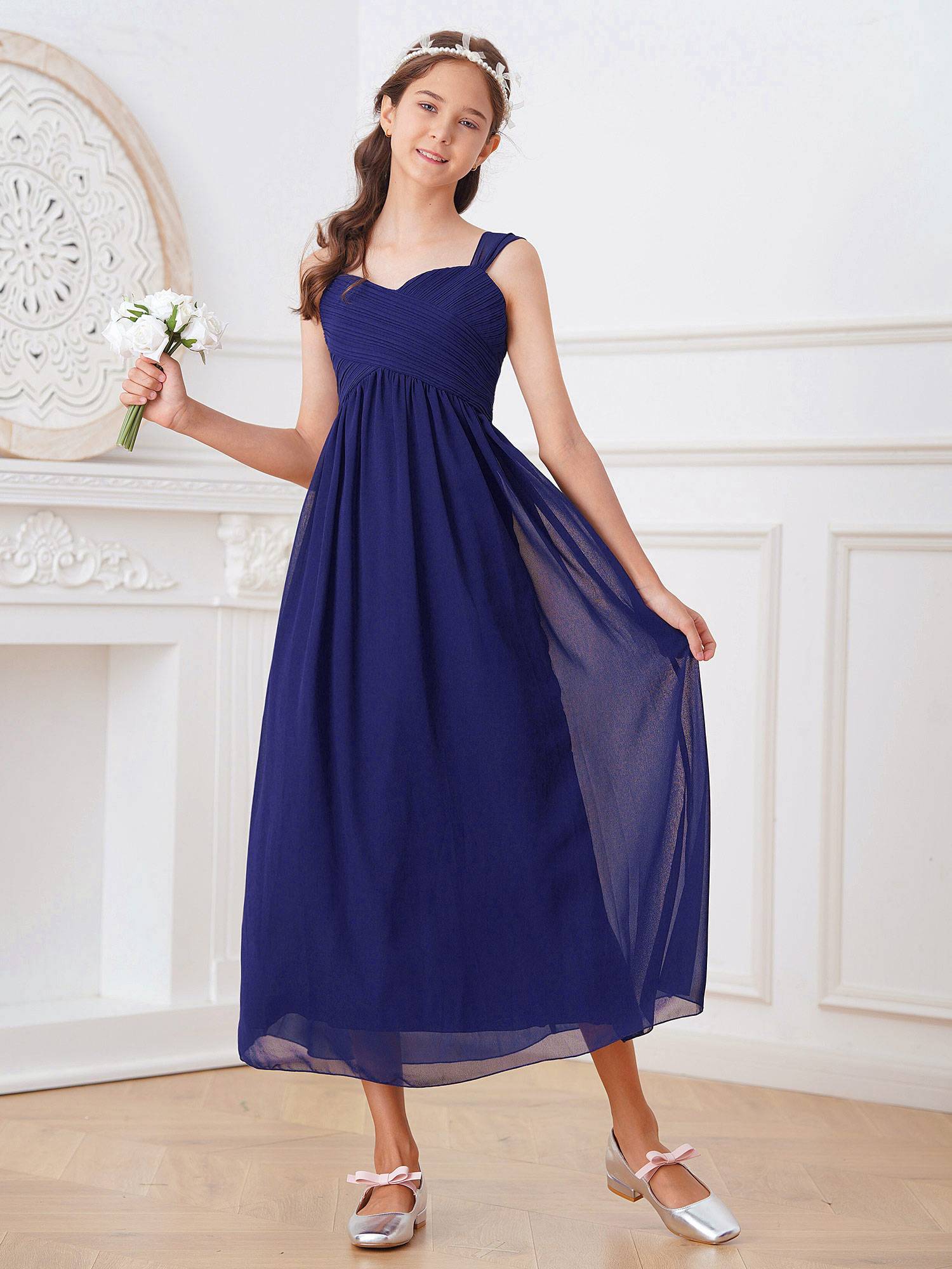 Toddler/Kids Girls Chiffon Party Maxi Dress