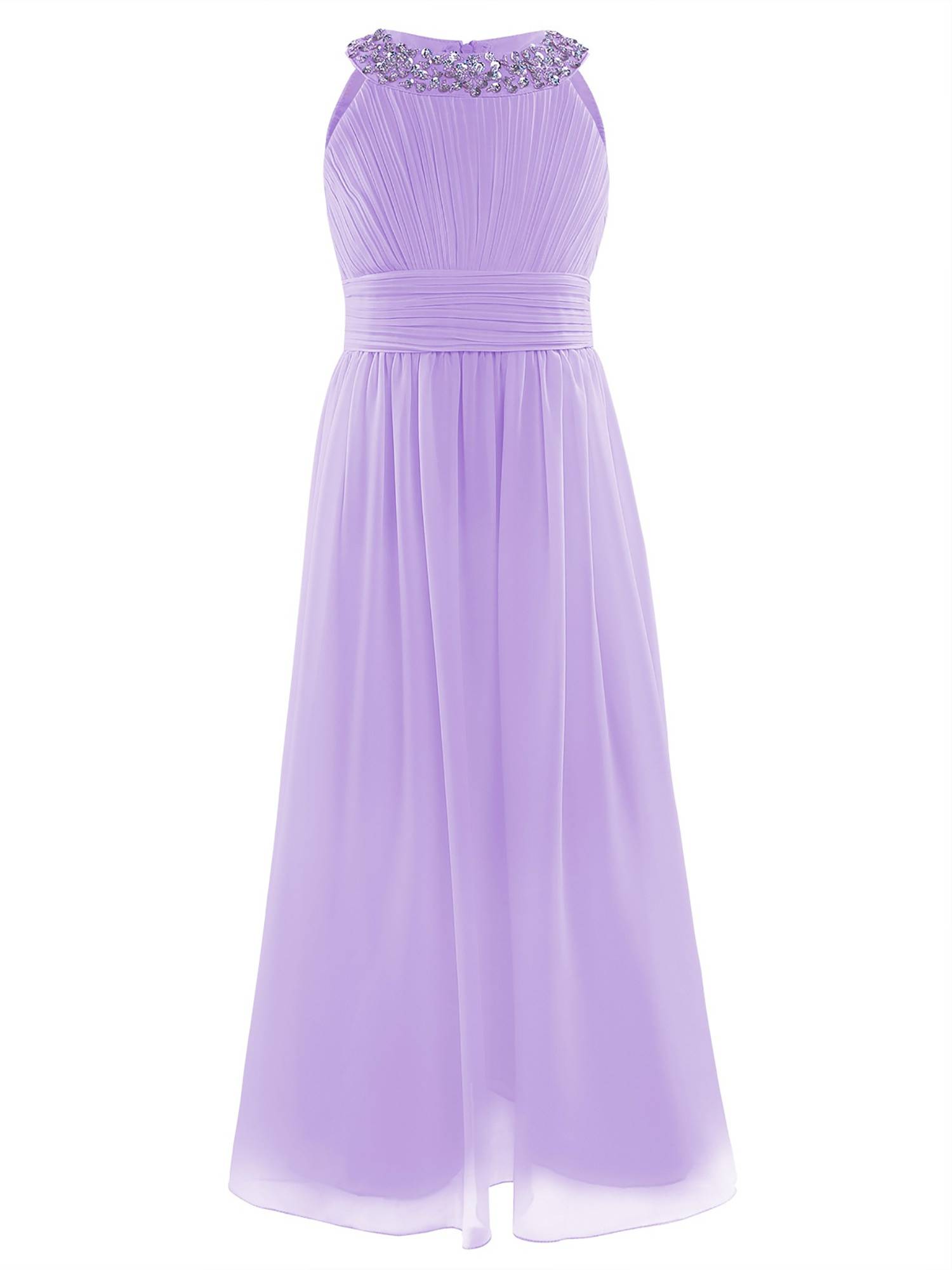 Toddler/Kids Girls Sequin Chiffon Maxi Party Dress