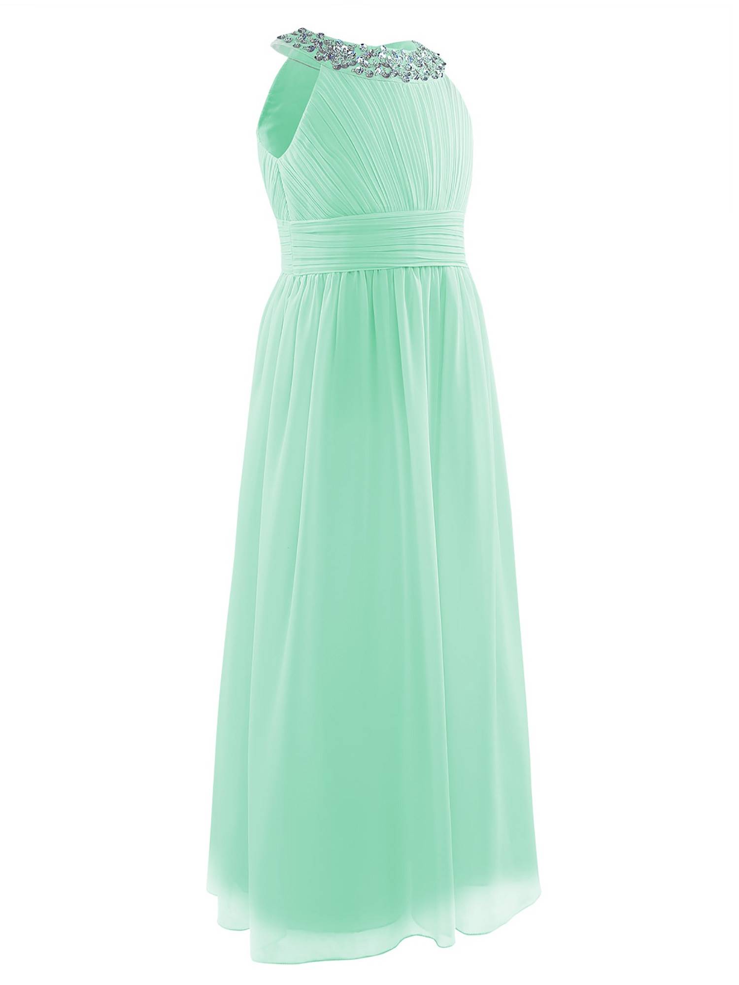 Toddler/Kids Girls Sequin Chiffon Maxi Party Dress