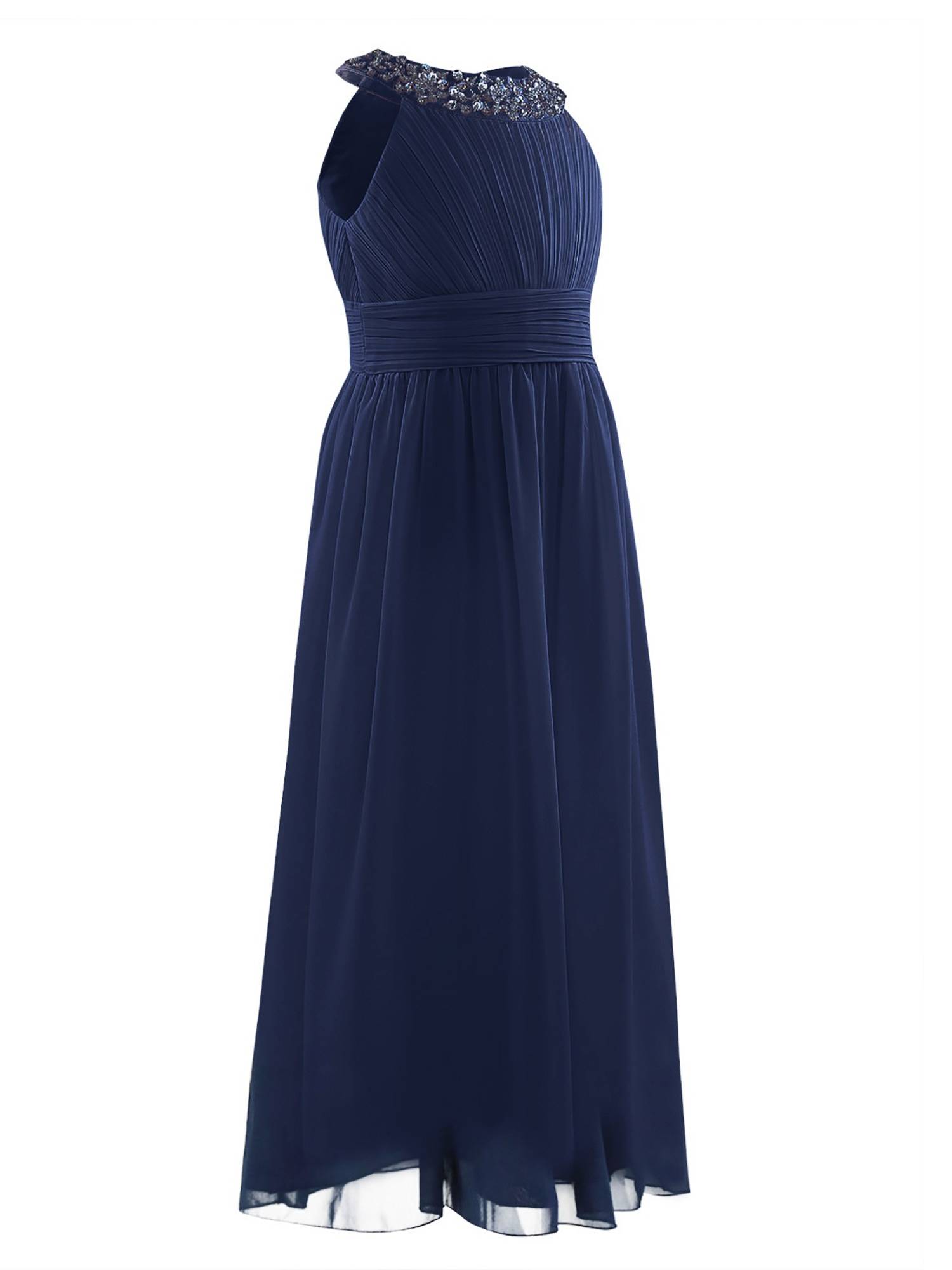 Toddler/Kids Girls Sequin Chiffon Maxi Party Dress