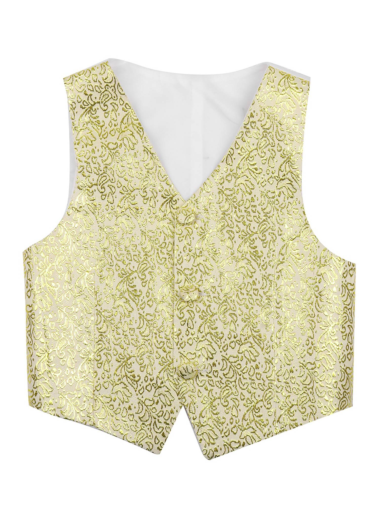Kids Boys Sleeveless Glossy Gentleman Formal Vest