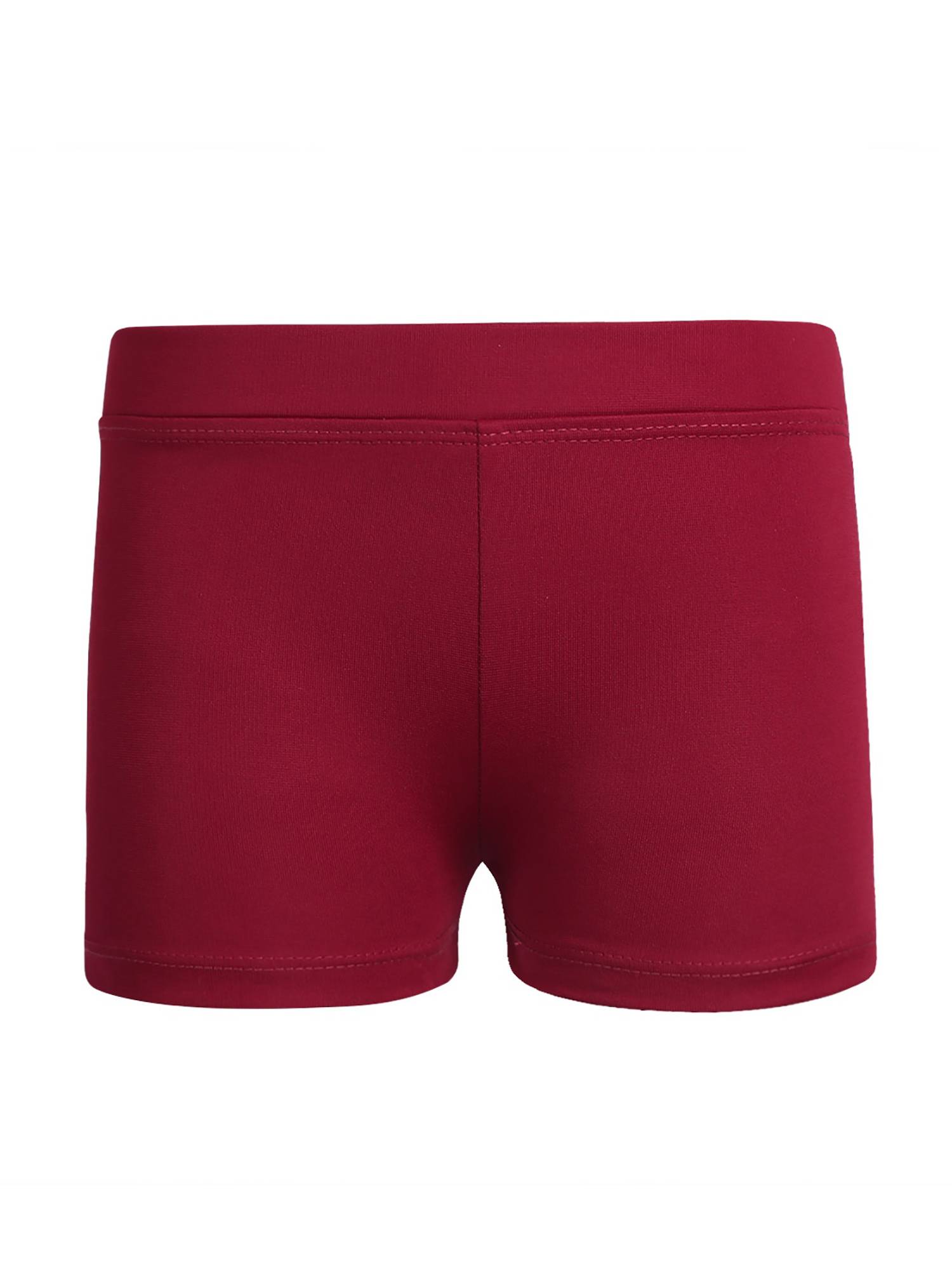 Kids Girls Low Rise Activewear Shorts for Yoga Sports