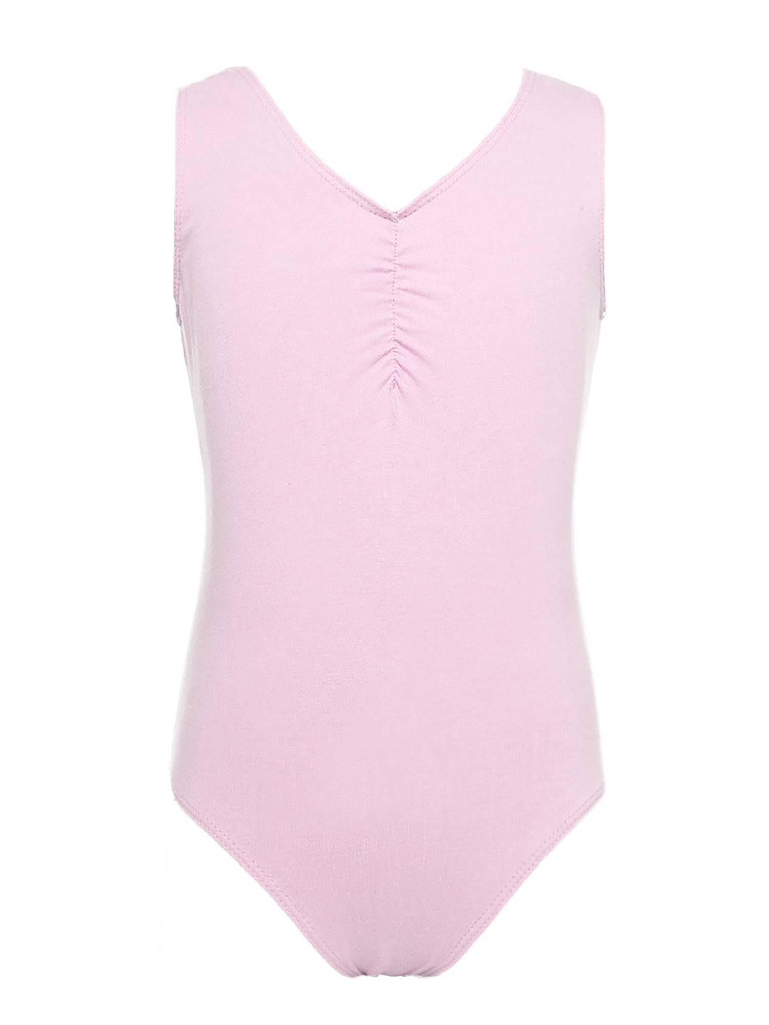 Kids Girls 2pcs Cotton Ballet Dance Leotard and Chiffon Skirt Set