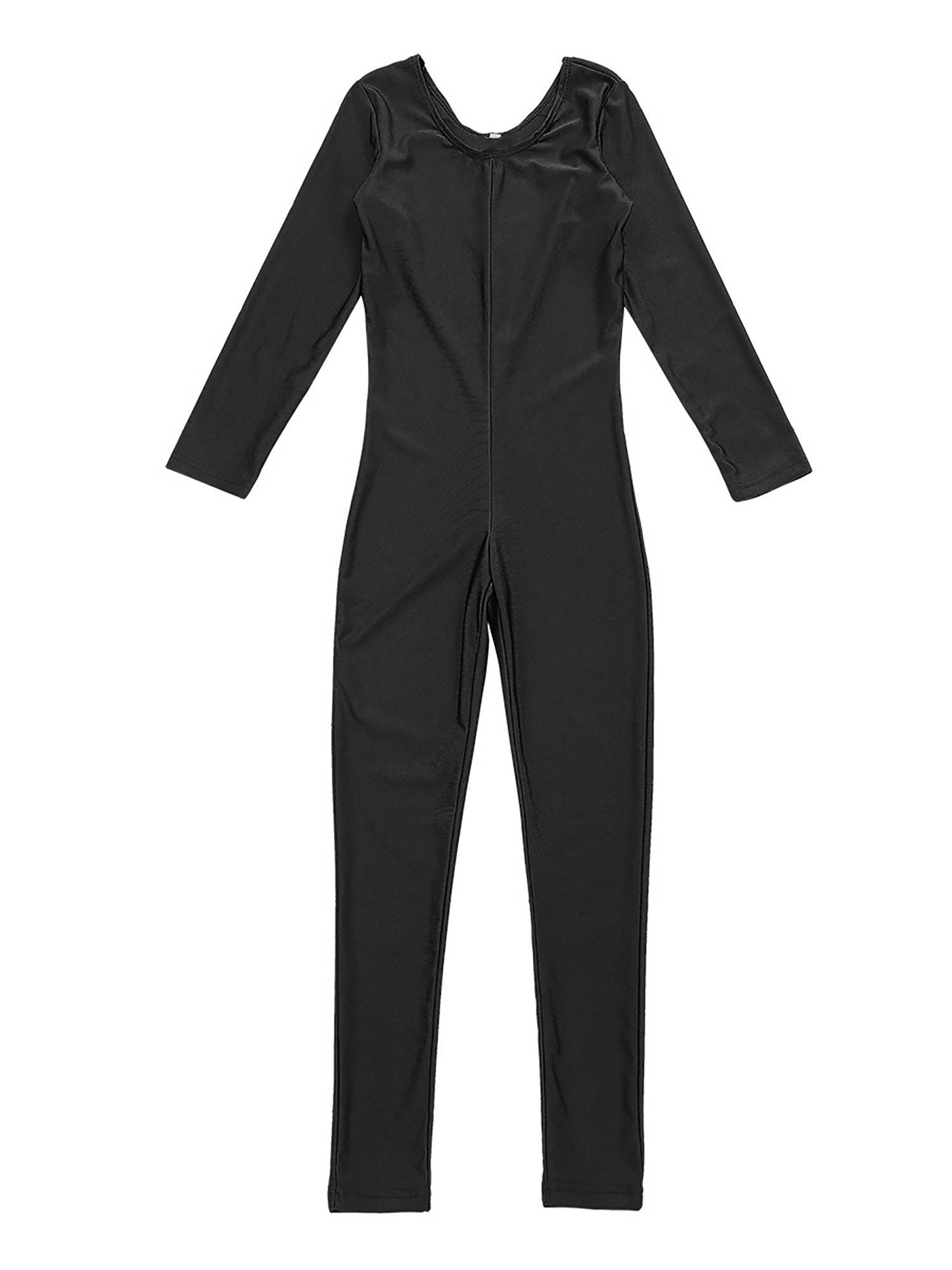 Kids Girls Long Sleeves Gymnastics Unitard Dancewear