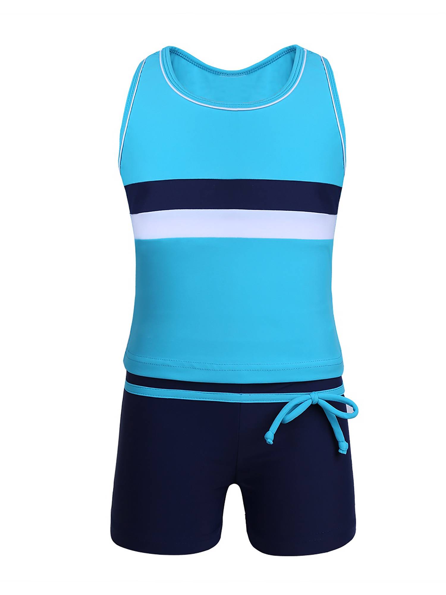 Girls Two Pieces Swim Tanks and Shorts Beachwear Set