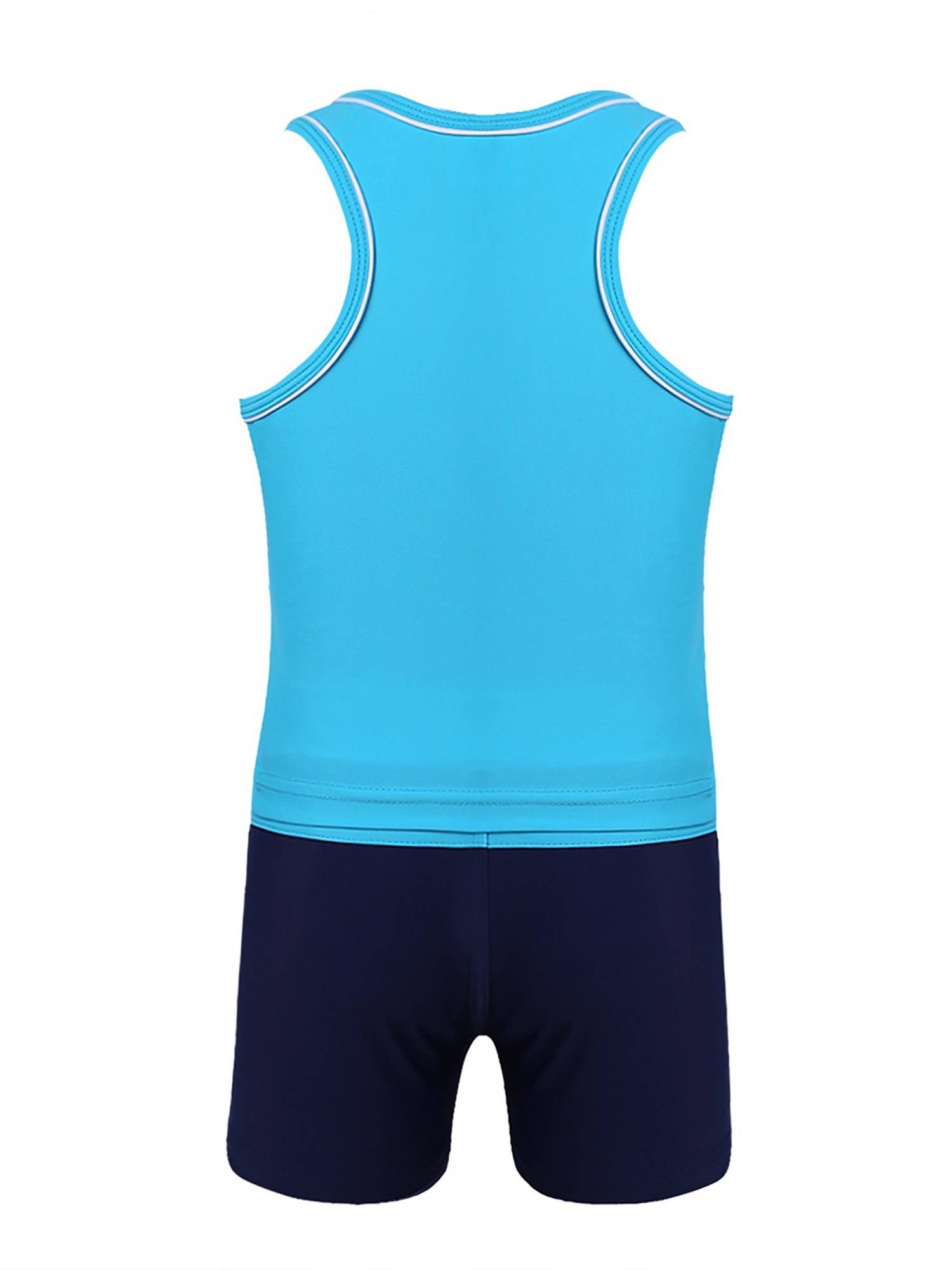 Girls Two Pieces Swim Tanks and Shorts Beachwear Set