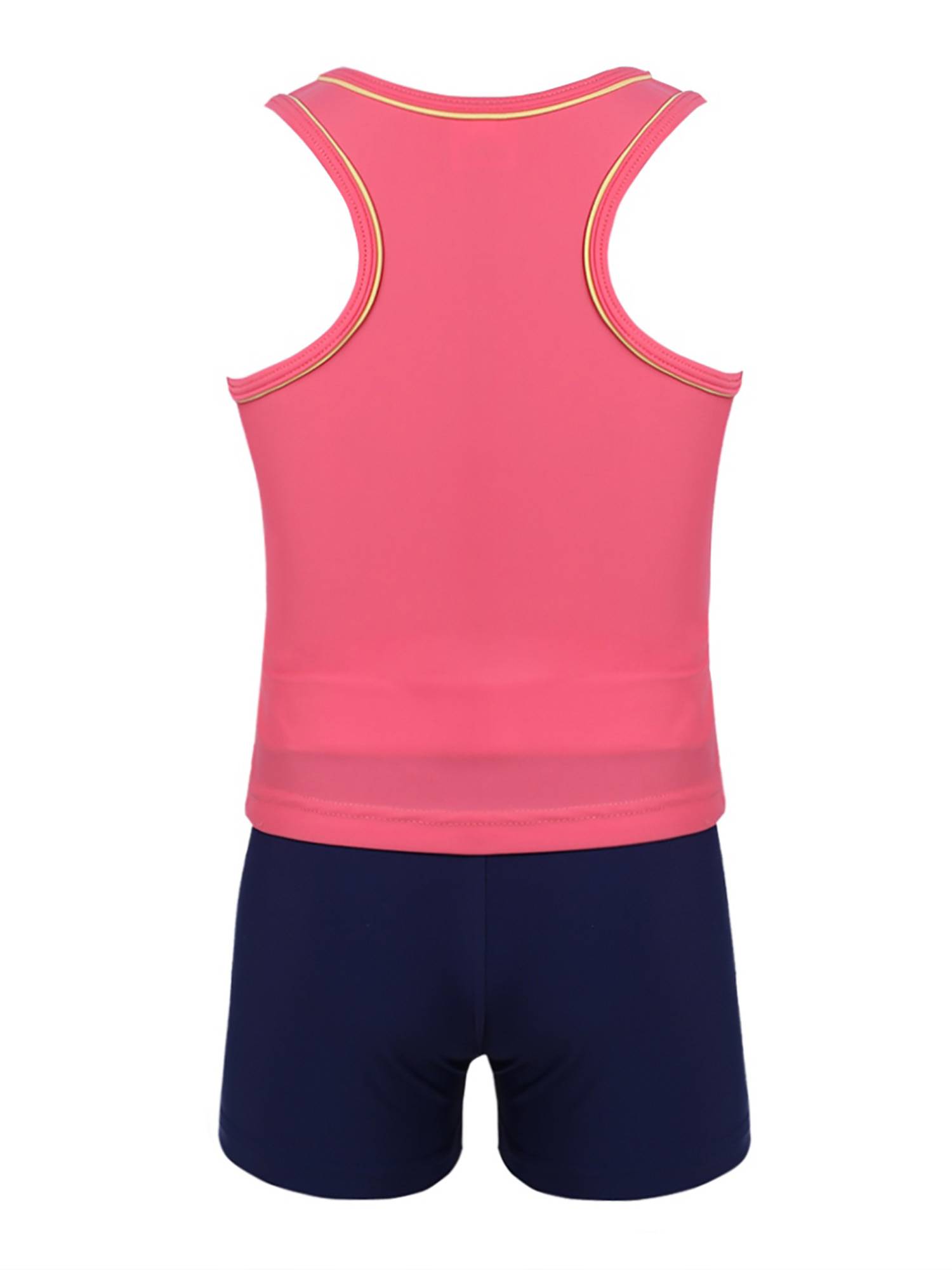 Girls Two Pieces Swim Tanks and Shorts Beachwear Set