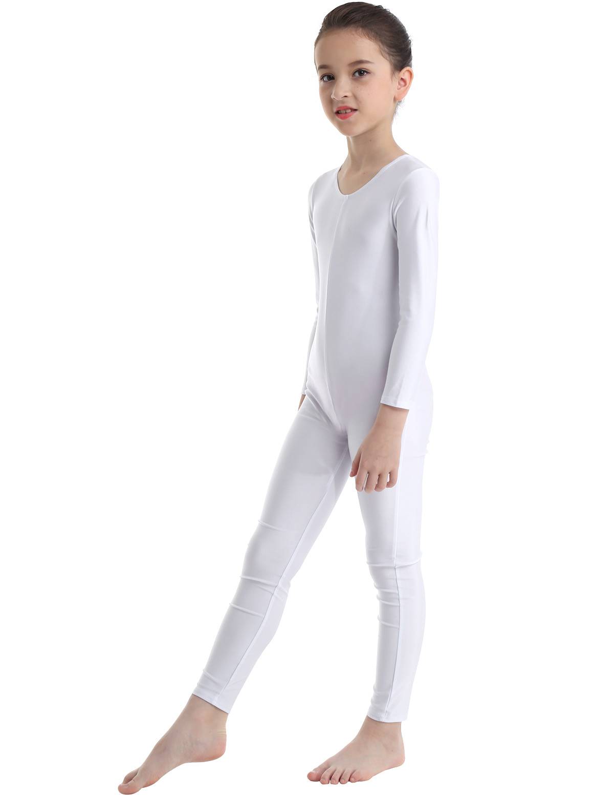 Kids Girls Long Sleeves Gymnastics Unitard Dancewear