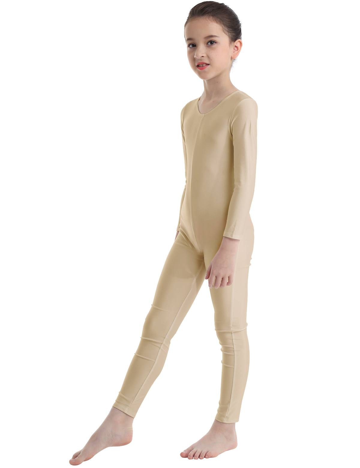 Kids Girls Long Sleeves Gymnastics Unitard Dancewear