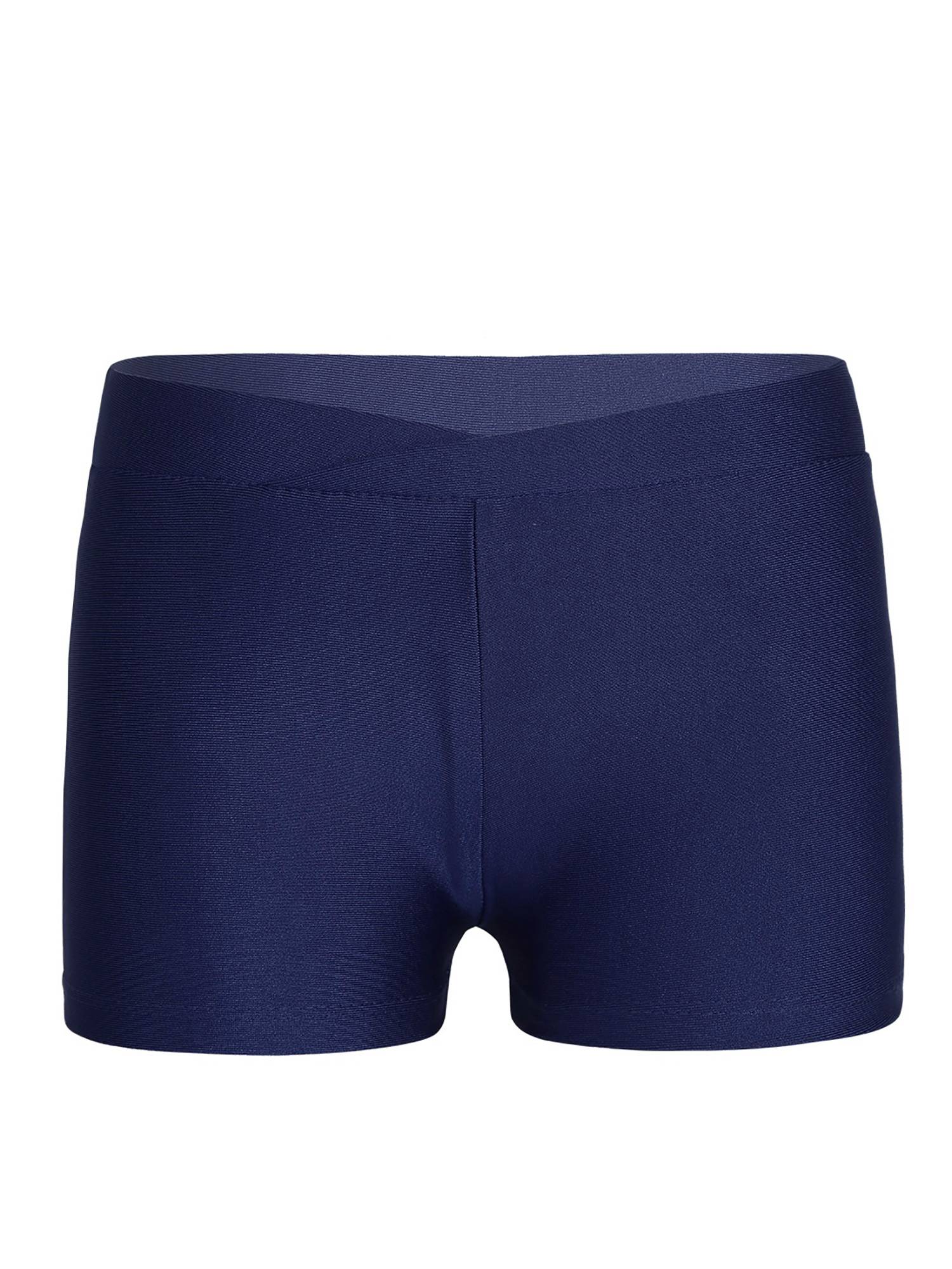 Kids Girls V-front Waistband Slim Fit Sports Shorts