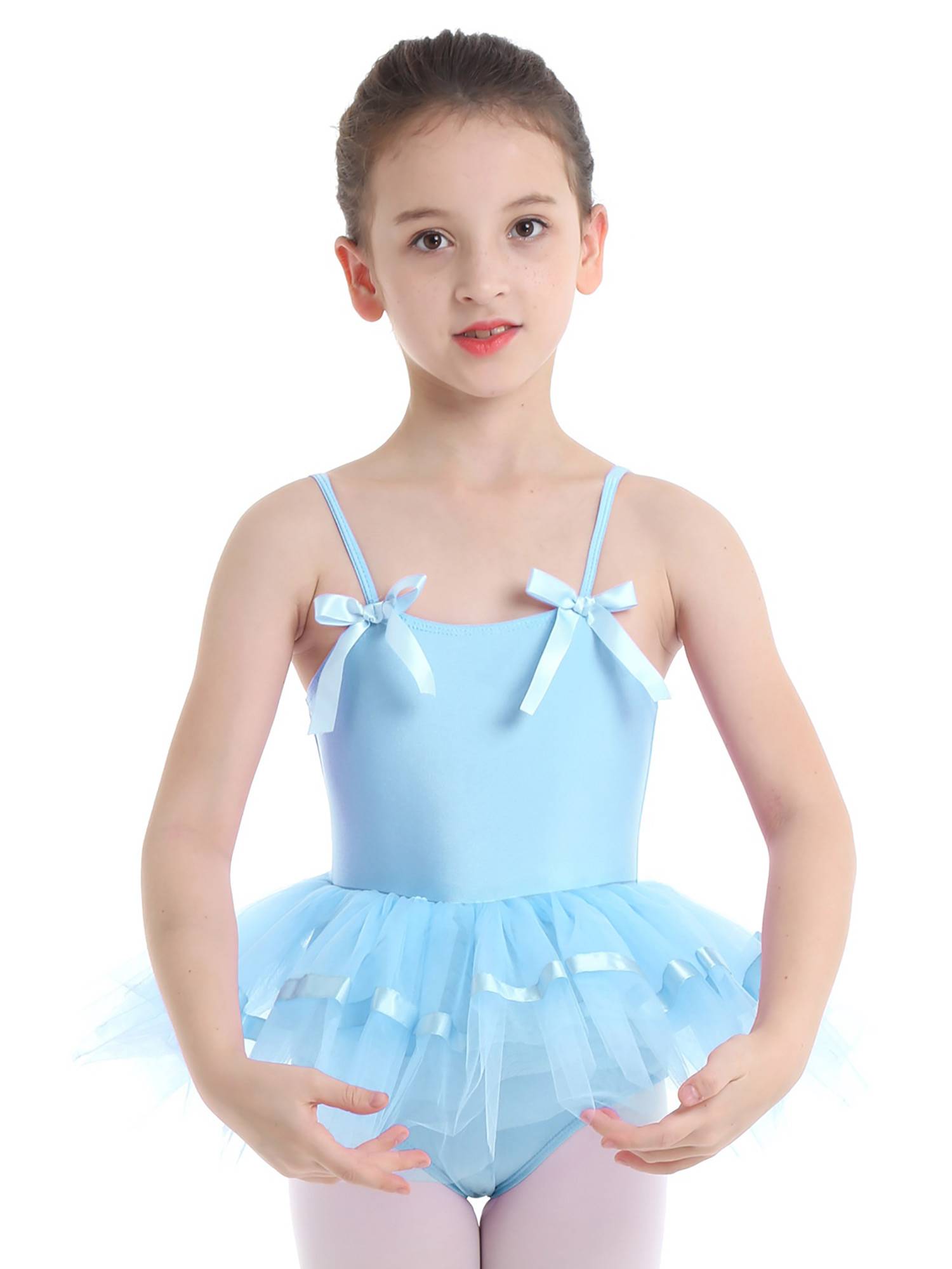 Toddler Girls Spaghetti Straps Ballet Dance Leotard Tutu Dress