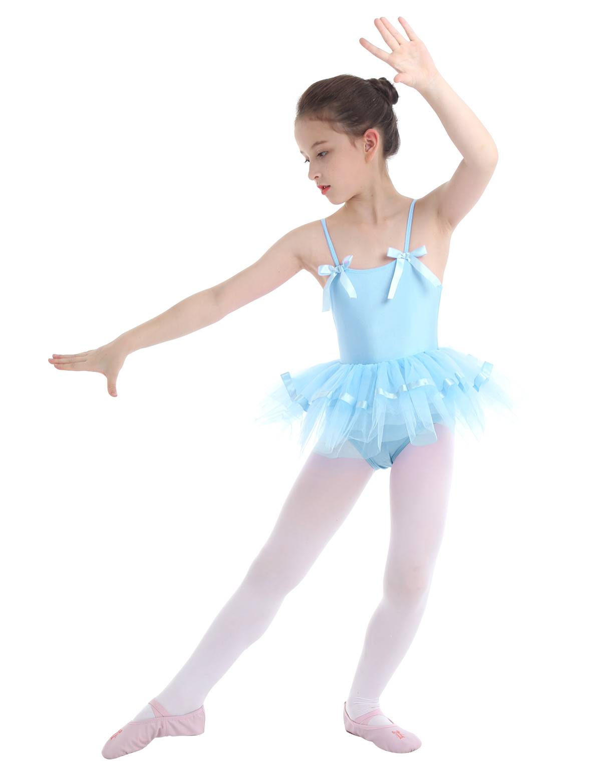 Toddler Girls Spaghetti Straps Ballet Dance Leotard Tutu Dress