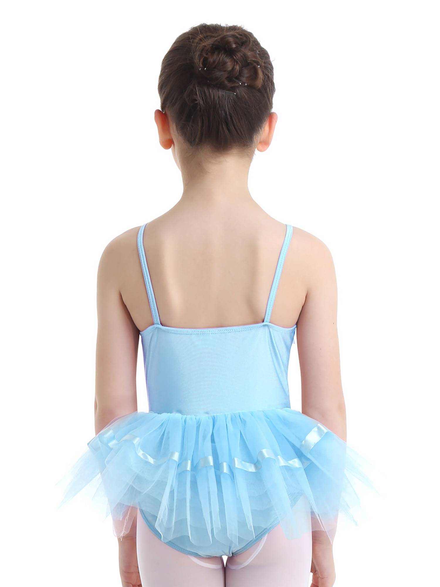 Toddler Girls Spaghetti Straps Ballet Dance Leotard Tutu Dress
