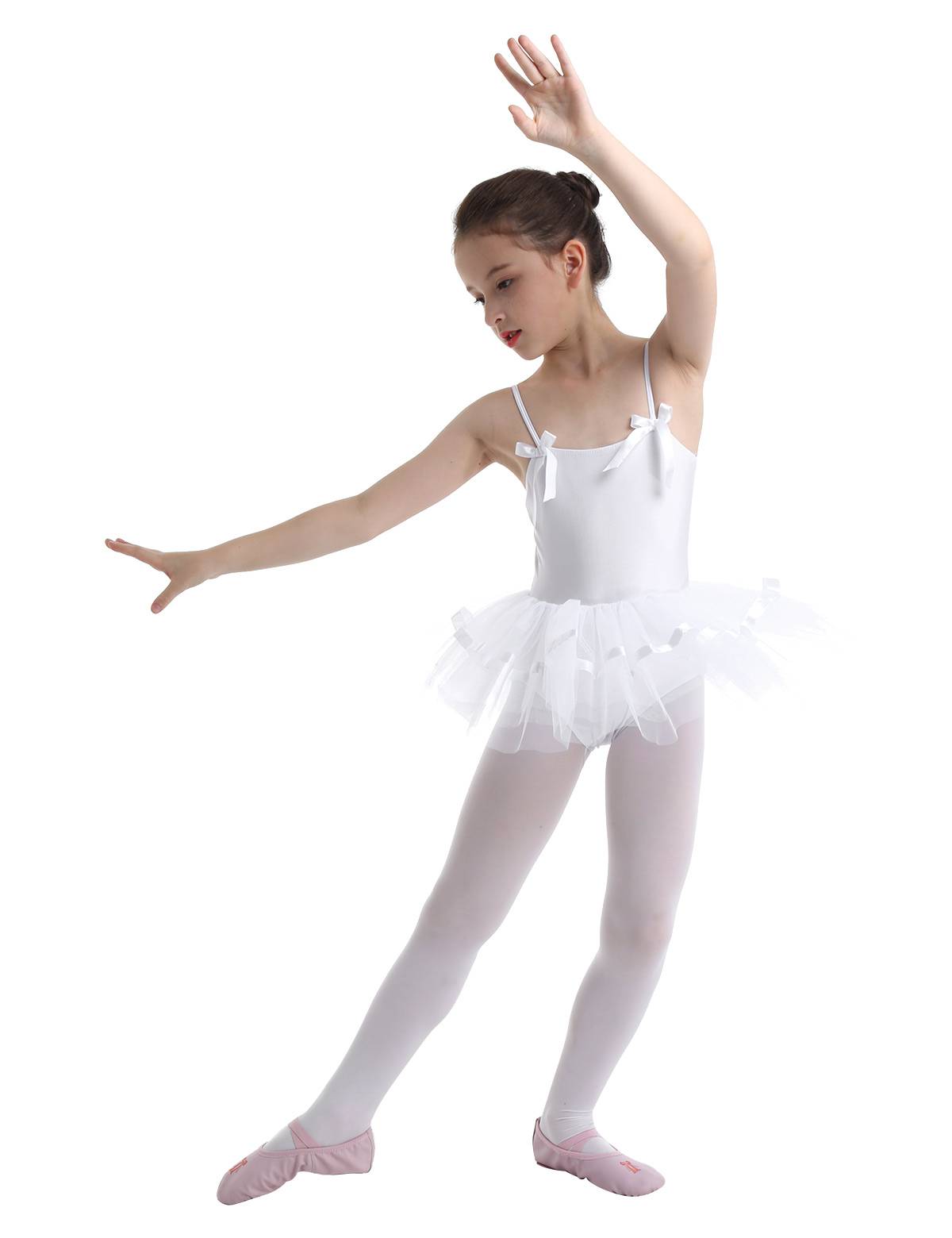 Toddler Girls Spaghetti Straps Ballet Dance Leotard Tutu Dress