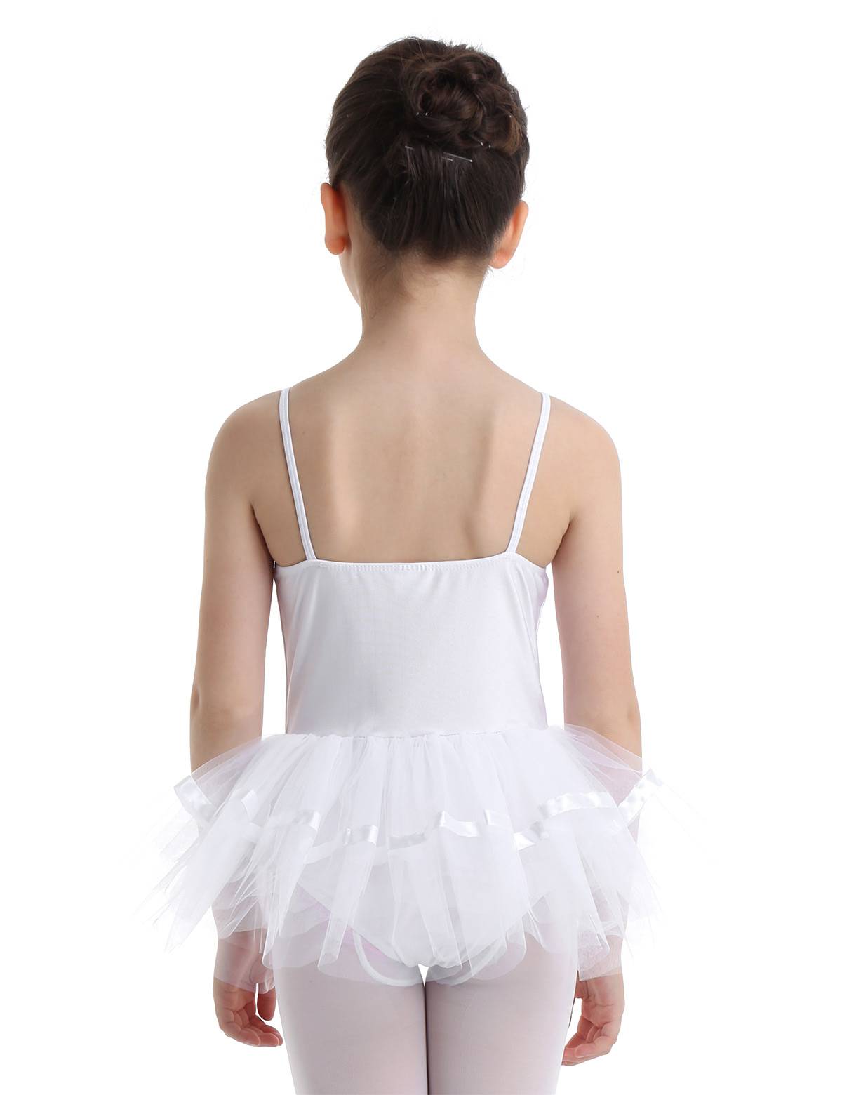 Toddler Girls Spaghetti Straps Ballet Dance Leotard Tutu Dress