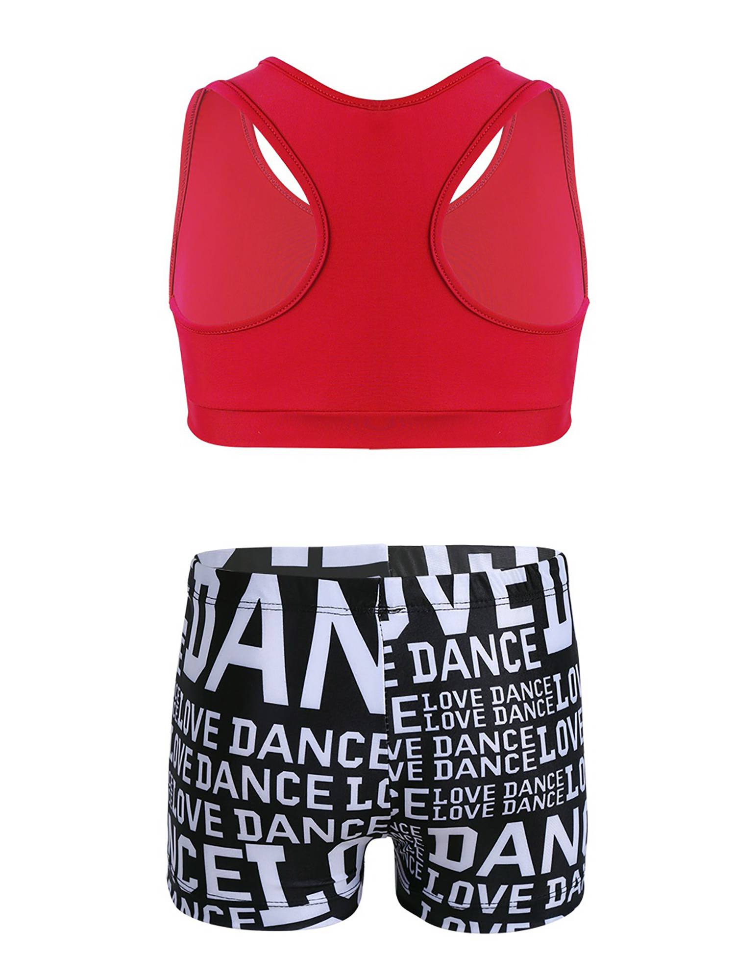 Kids Girls 2pcs Tank Top and Letters Printed Bottoms Sport Set