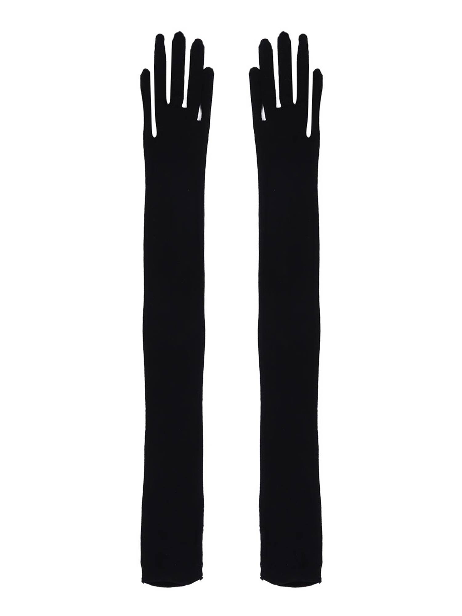 Women 1 Pair See Through Full Finger Long Gloves for Sun Protection