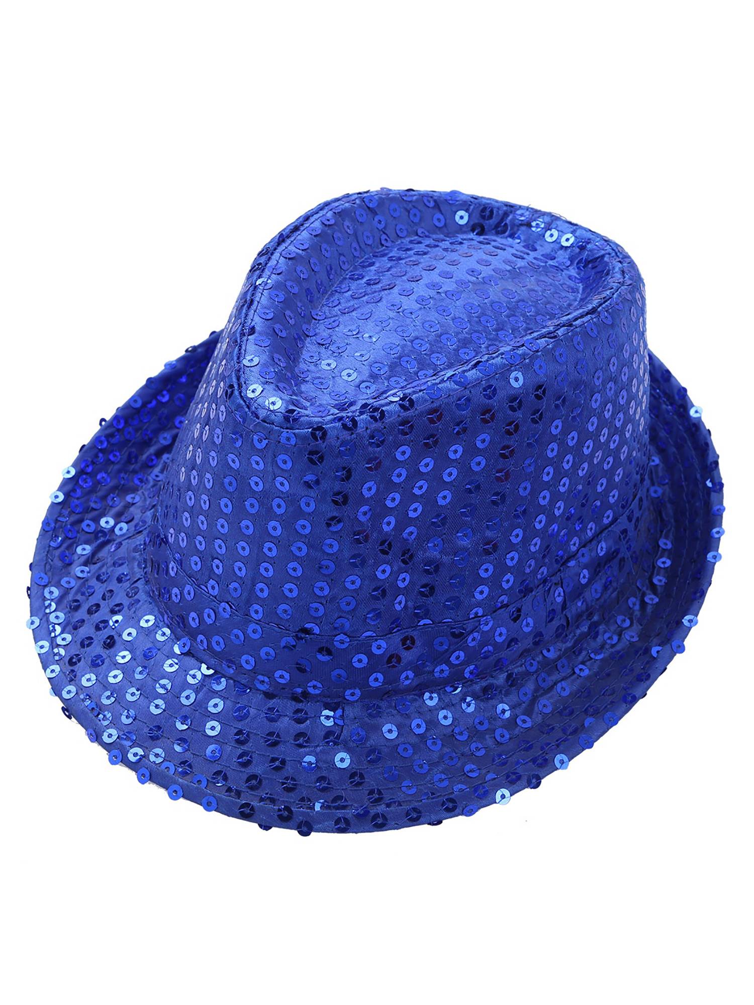Kids Solid Sequins Fedora Hat for Party