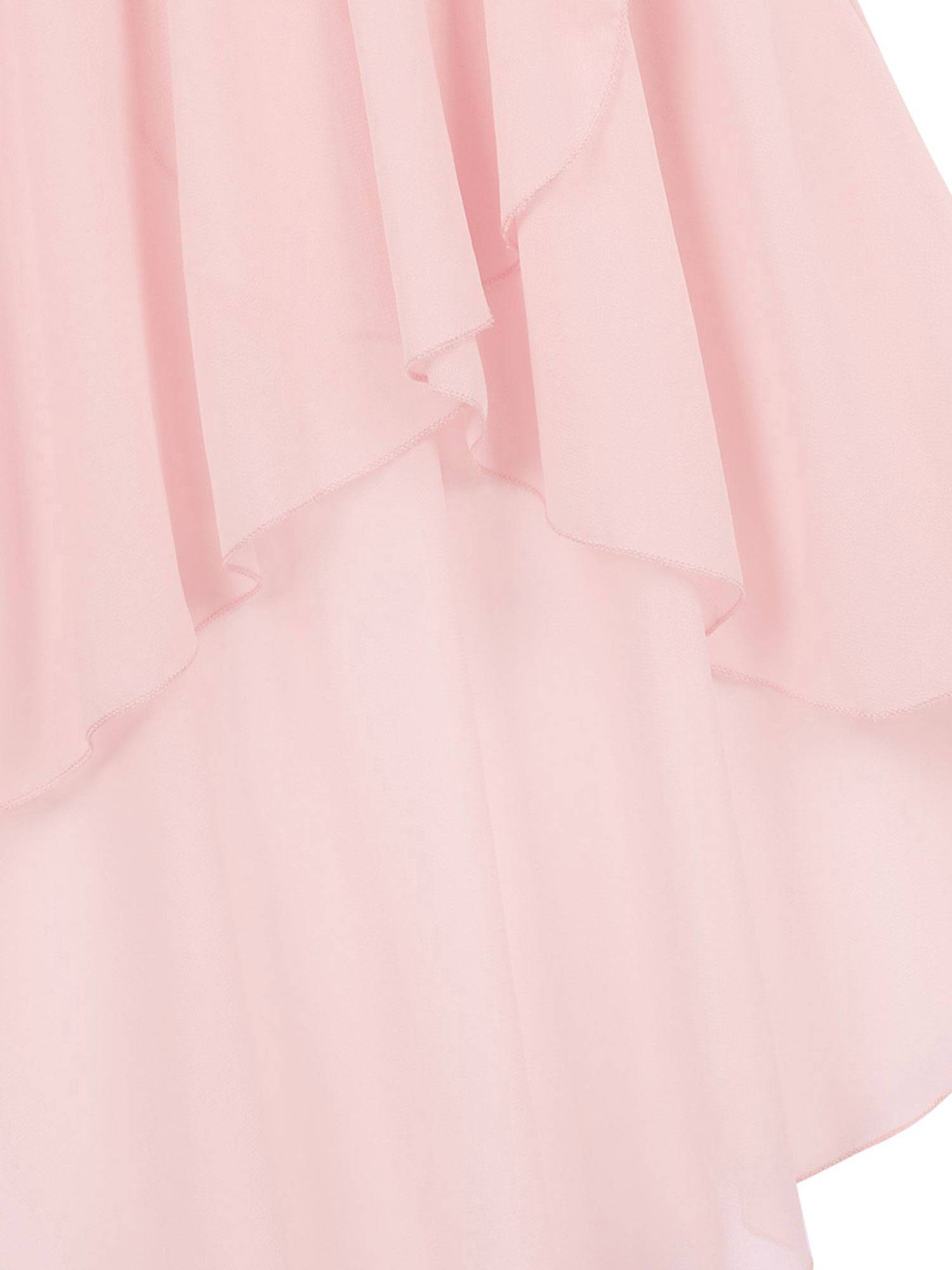 Kids Girls High-Low Chiffon Jazz Dance Studio Practice Skirt