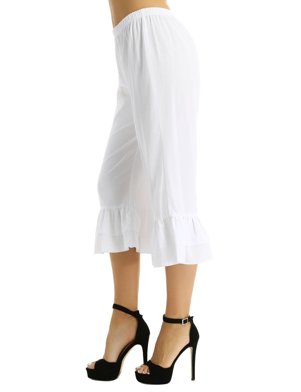 Women Retro Vintage Ruffles Pantaloons Bloomers