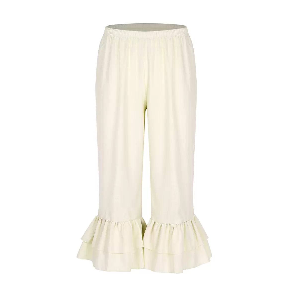 Women Retro Vintage Ruffles Pantaloons Bloomers