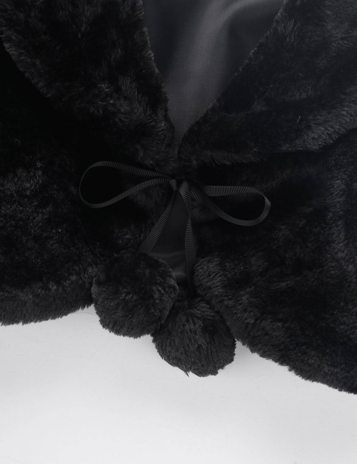 Girls Faux Fur Long Sleeve Coat Wedding Birthday Party Jacket