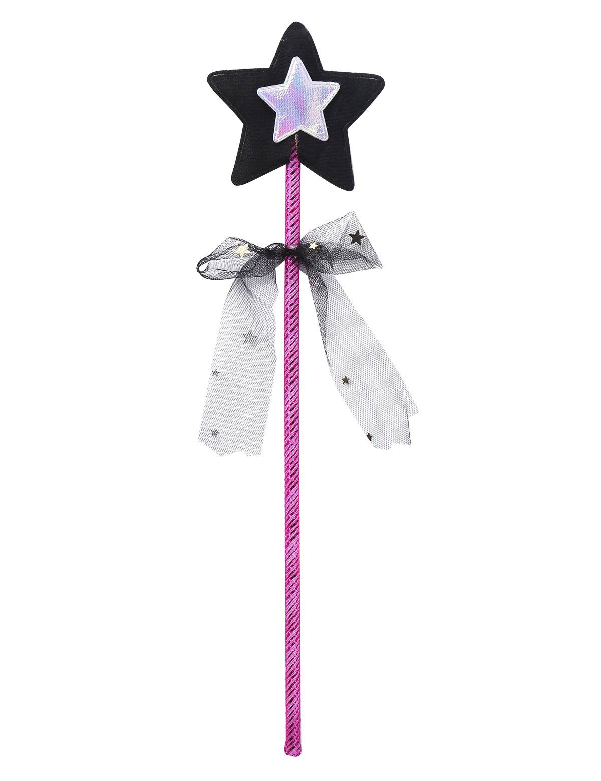 Kids Girls Halloween Long Sleeve Stars Dress with Hat Bag Witch Costume