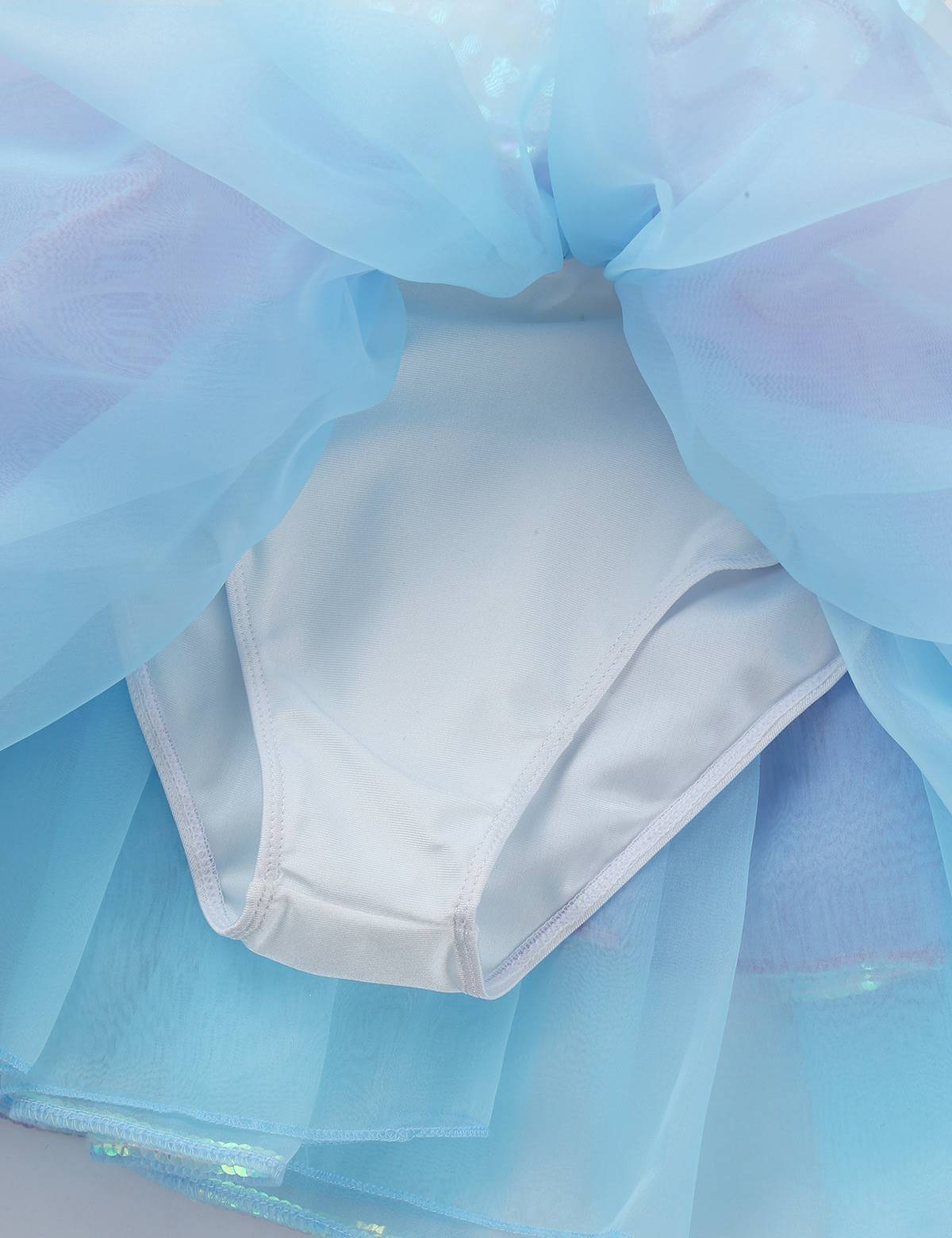 Kids Girls Sequins Bowknot Ballet Dance Leotard Tutu Dress