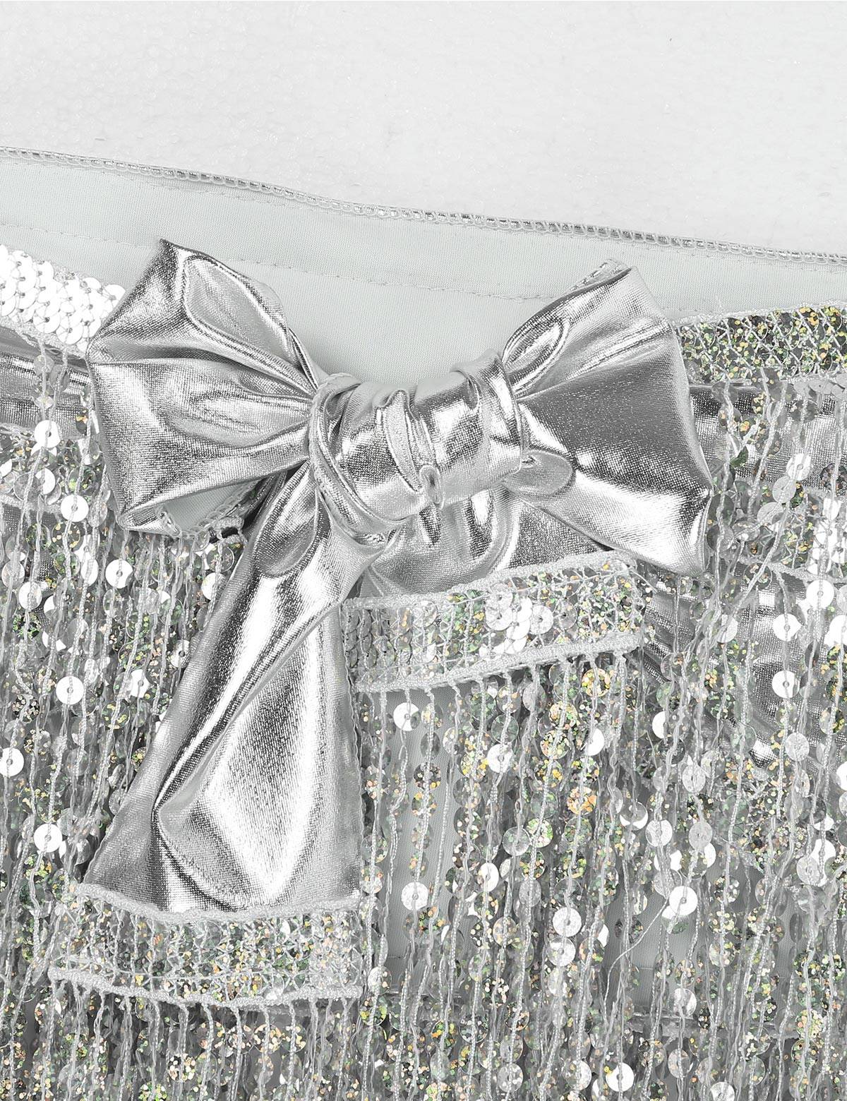 Women 2Pcs Sequin Tassels Halter Neck Bra and Hip Wrap Skirts Belly Dance Set