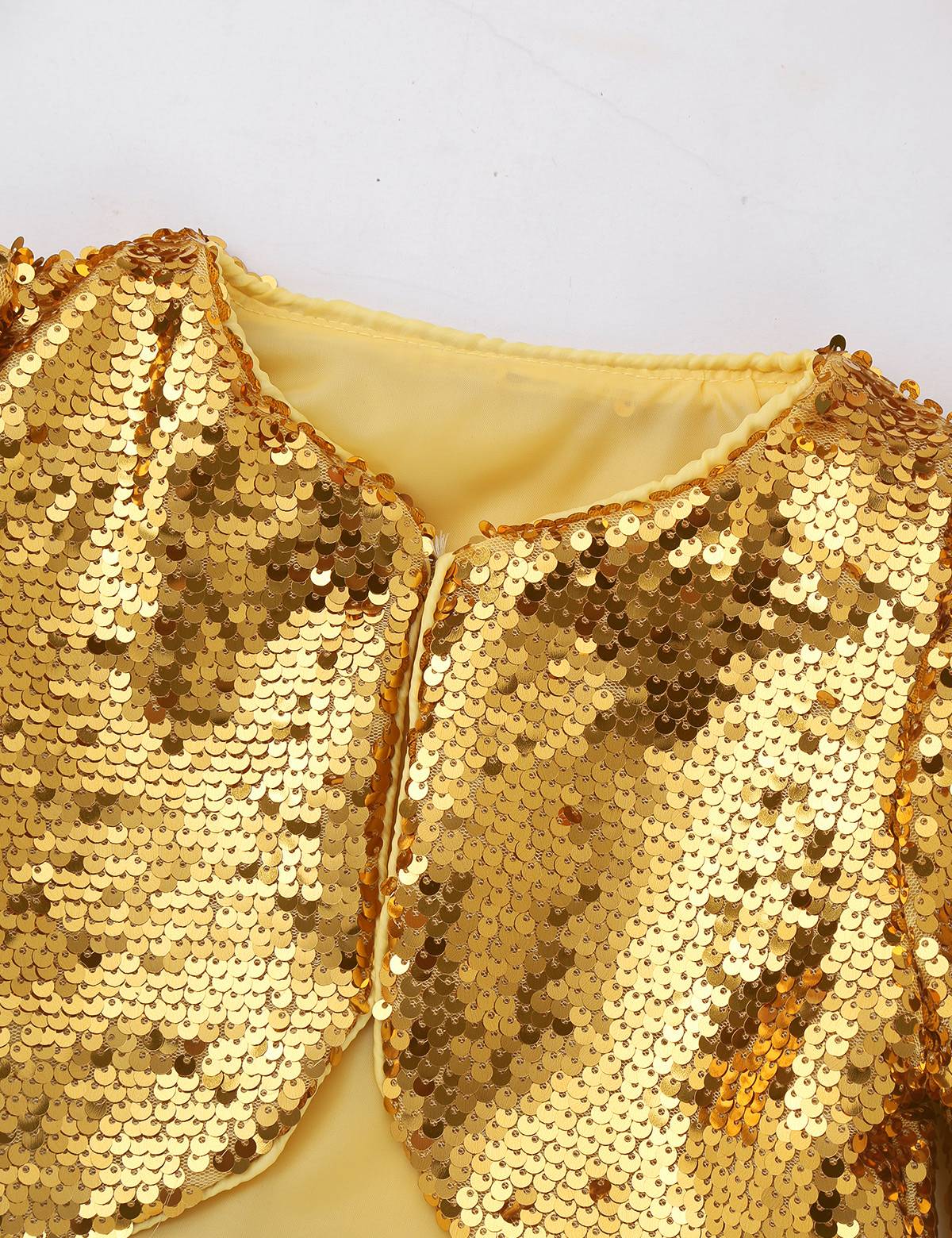 Kids Girls Allover Sequins Long Sleeve Bolero Shrug