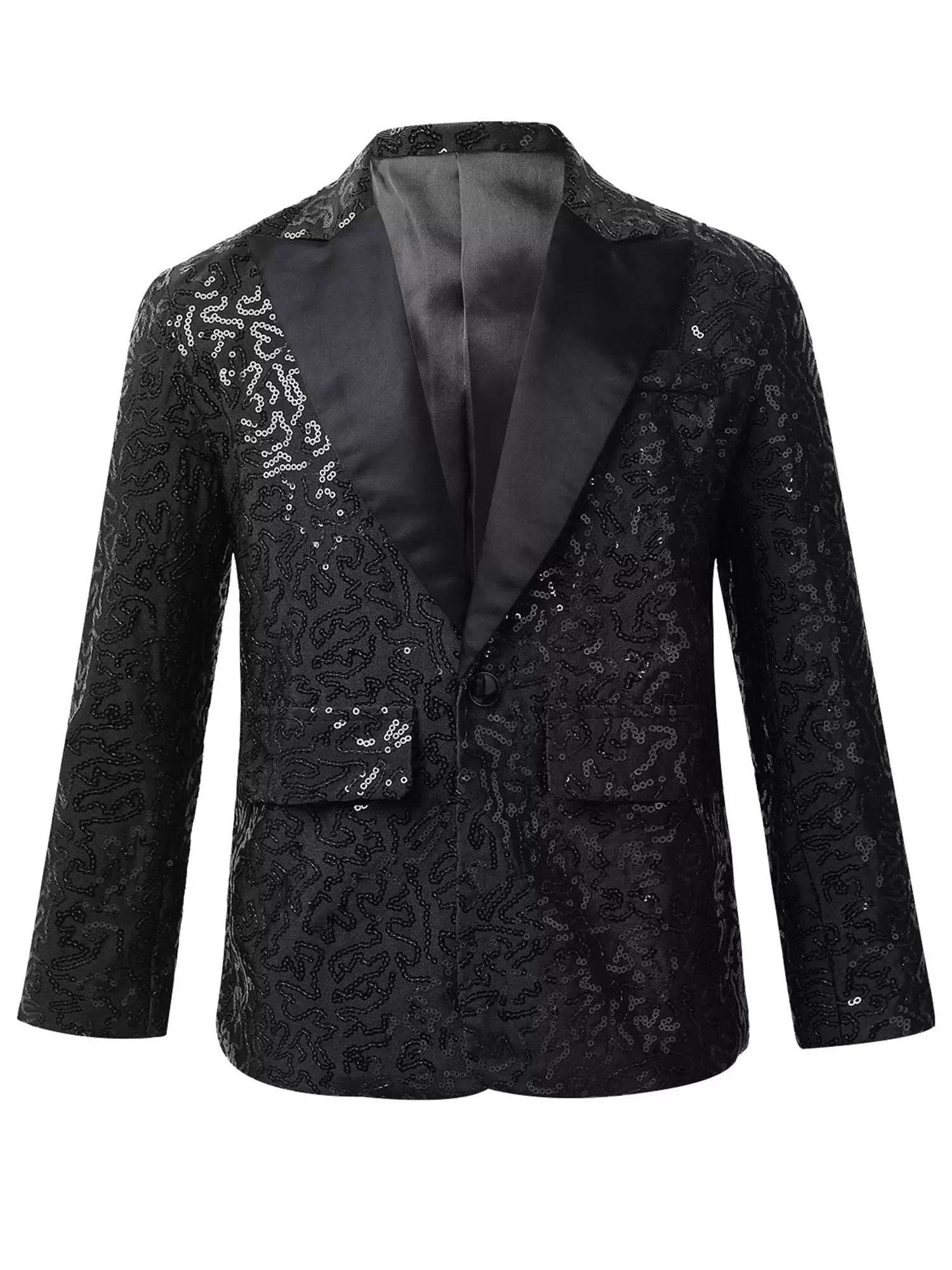 Kids Boys Sequin Blazer