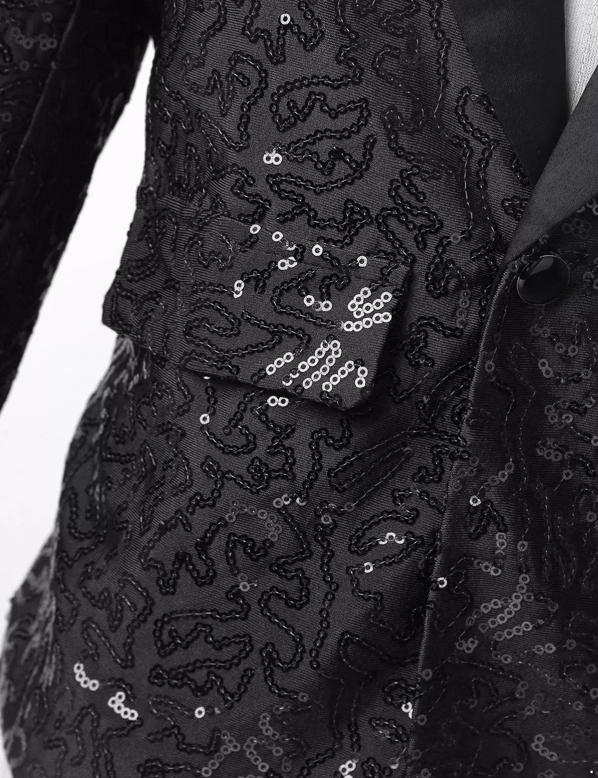 Kids Boys Sequin Blazer