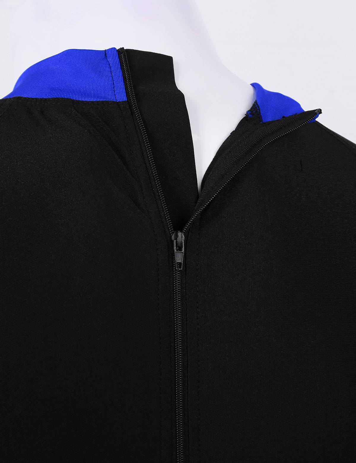 Men Color Block Half Sleeves One-piece Swimsuit