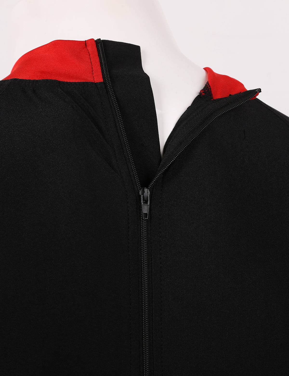 Men Color Block Half Sleeves One-piece Swimsuit